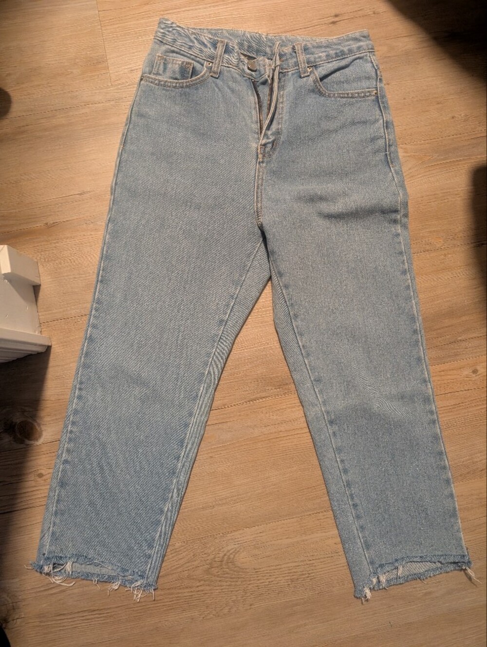 Chuu -5kg Jeans Light Blue Ankle Jeans